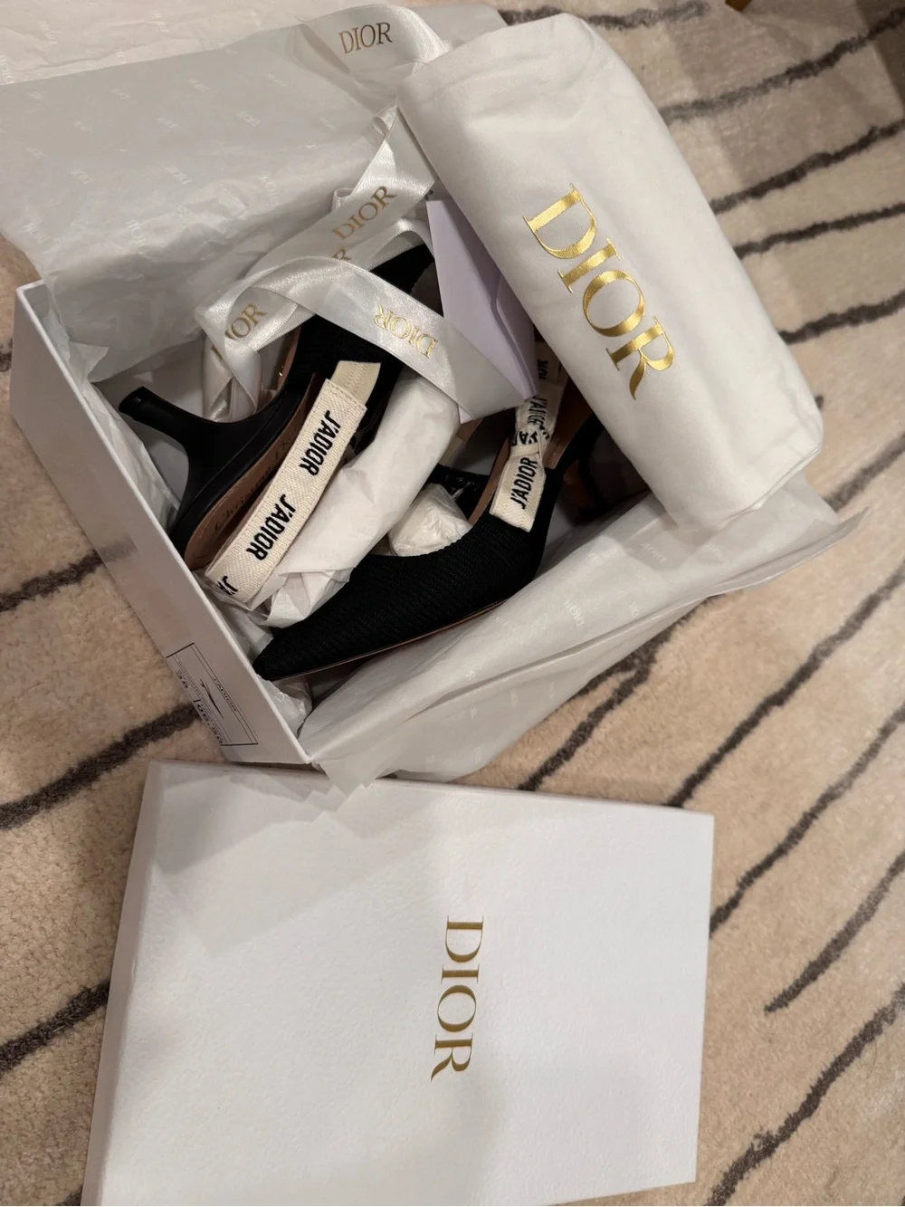 💯 % Authentic Women Dior J'adior Technical Slingback Pump- full set - Picture 3 of 15